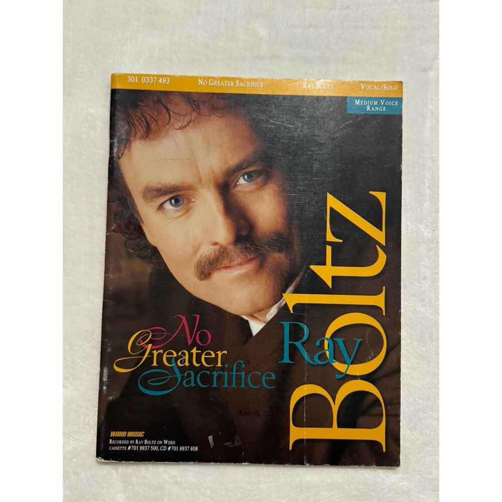 Ray Boltz No Greater Sacrifice Sheet Music Songbook Word Christian Vocal Solo